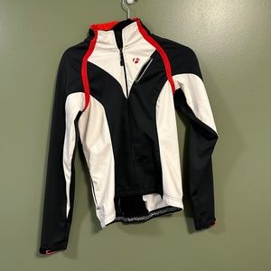 Like New Bontrager cycling jacket athletic sporty small S black white red